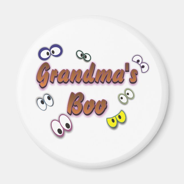 BOO EYES GRANDMA MAGNET (Front)