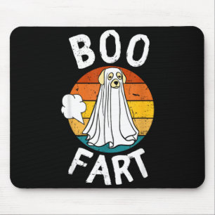 Boo Fart Dog Funny Cute Farting Labrador Ghost Mouse Mat