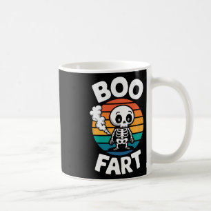 Boo Fart Funny Farting Skeleton For Halloween Coffee Mug