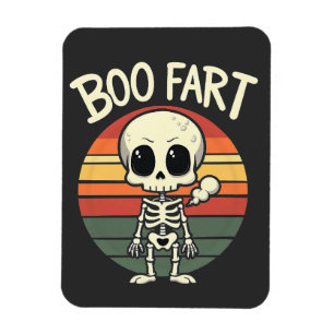 Boo fart Funny Spooky Pastel Ghost Goth Retro Magnet
