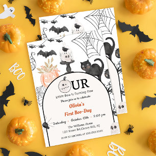 Boo First Birthday Our Little Boo Is Turning One  Invitation