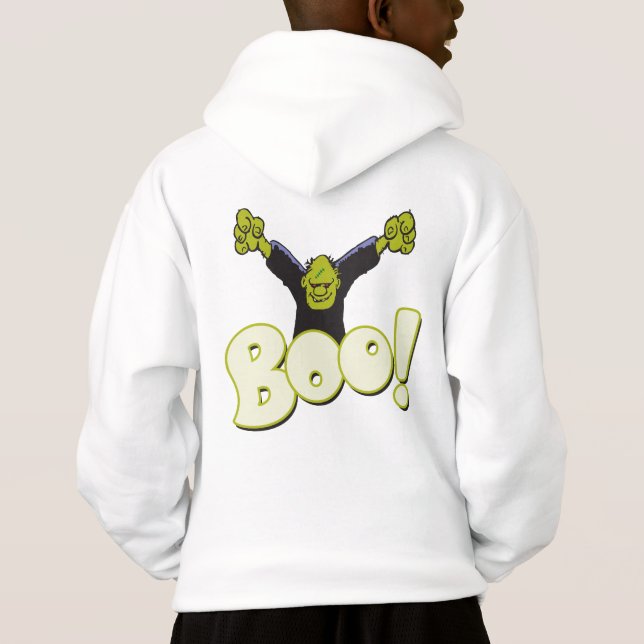 BOO! Frankenstein Monster Halloween Cartoon Kids (Back)