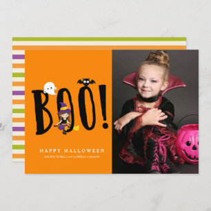 Boo & Friends Halloween Photo Card