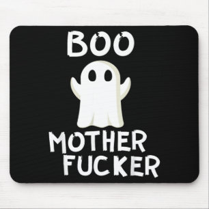 Boo Funny Ghost Halloween Costume Mouse Mat