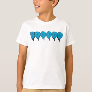 boo funny ghost text T-Shirt