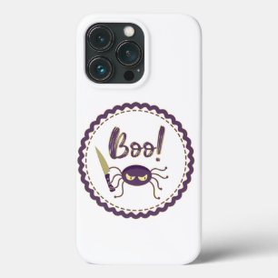Boo funny Halloween spider character knife hand iPhone 13 Pro Case