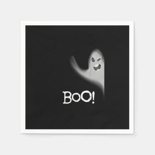 Boo Funny Hiding Peekabo Scary Halloween Napkin