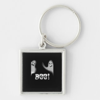 Boo! Funny Hiding Peekaboo Scary Halloween Key Ring