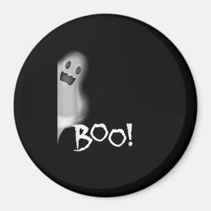 Boo! Funny Hiding Peekaboo Scary Halloween Magnet