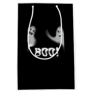 Boo! Funny Hiding Peekaboo Scary Halloween Medium Gift Bag