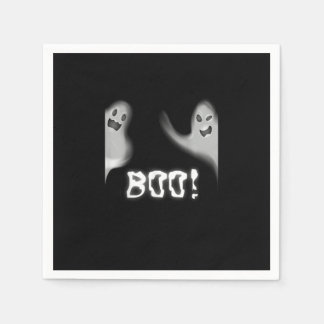 Boo! Funny Hiding Peekaboo Scary Halloween Napkin