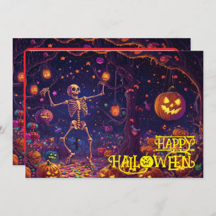 Boo-gee bones  Halloween Bash Card
