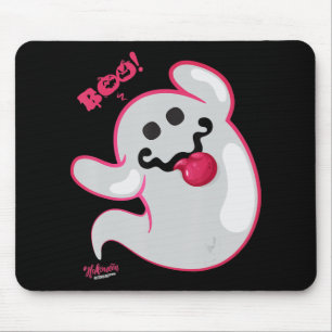 Boo Ghost Bats Spider Creepy Halloween Mouse Mat