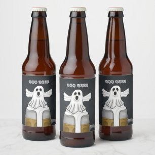 Boo Ghost Beer Bottle Label