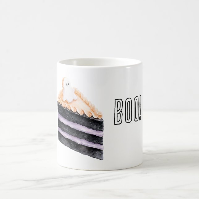 Boo Ghost Cake Coffee Mug (Center)