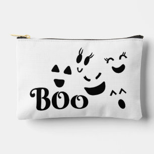 Boo Ghost Face Halloween Design Accessory Pouch