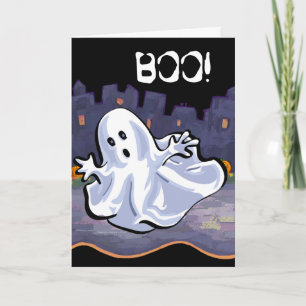 BOO! Ghost Halloween Card