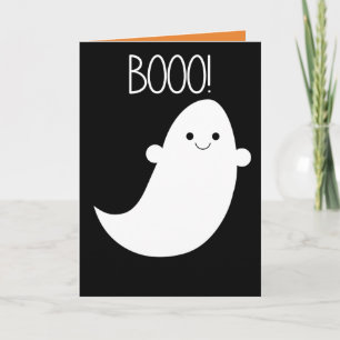 Boo! Ghost Halloween card