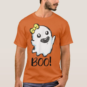 Boo Ghost Halloween Costume Small Ghost Haunted Gh T-Shirt