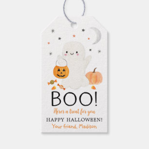 BOO Ghost Halloween Favour Treat Gift Tags