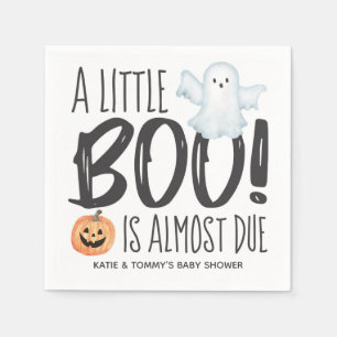 Boo Ghost Jack O'Lantern Halloween Baby Shower  Napkin