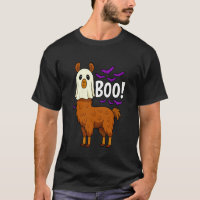 Boo Ghost Llama Halloween Funny Zoo Animal Wildlif