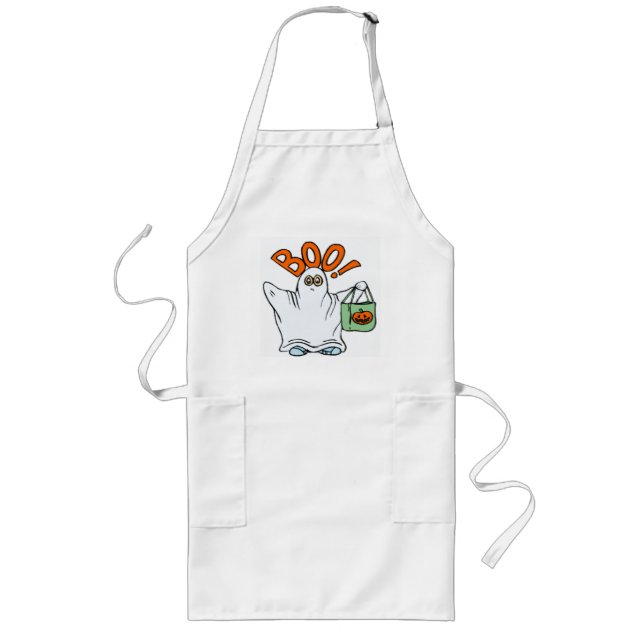 BOO ! GHOST LONG APRON (Front)