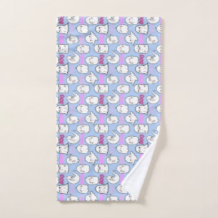 Boo, ghostly feel.b L Blue BG Hand Towel