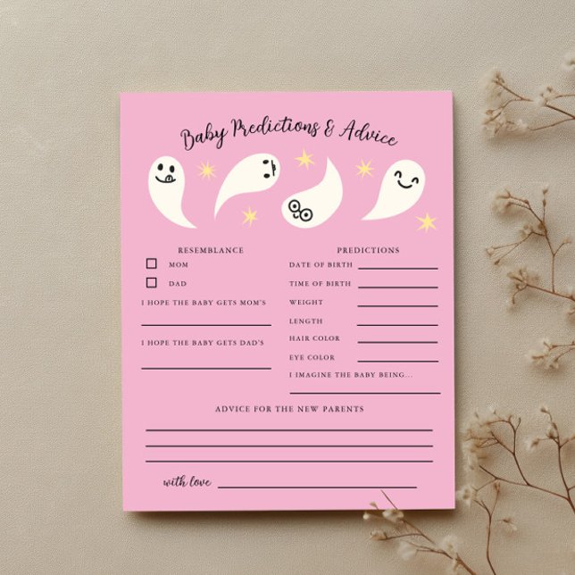 Boo Girl Baby Shower Baby Predictions & Advice  (Creator Uploaded)