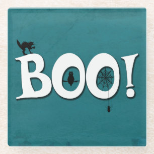 Boo! Glass Coaster