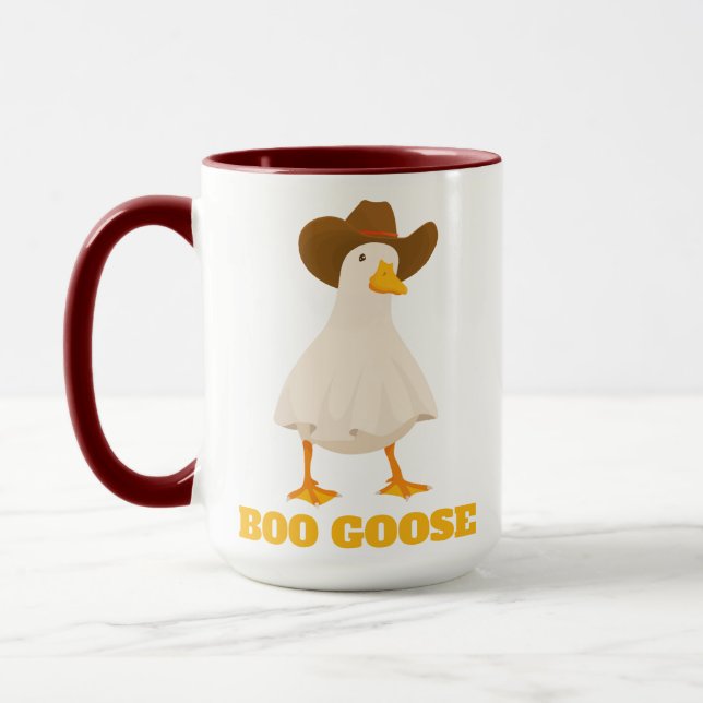  Boo Goose Halloween Funny Cute Ghost Simple Fun  Mug (Left)