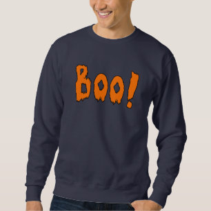 Boo Grey Halloween Theme Sweatshirt