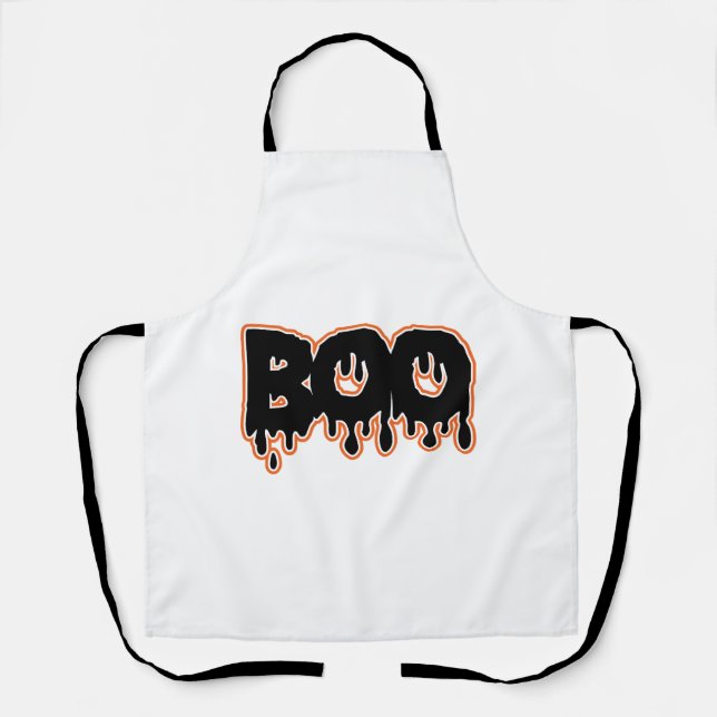 BOO Halloween  Apron (Front)