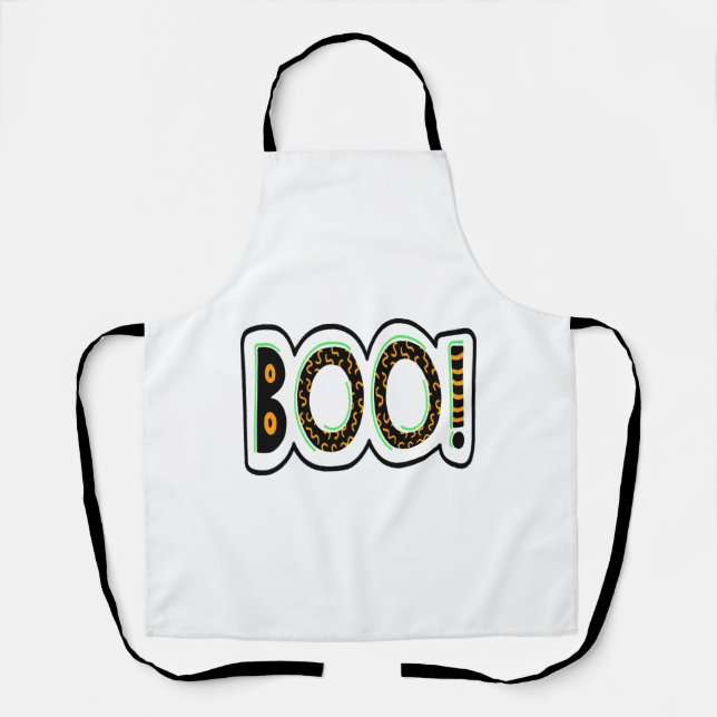 BOO Halloween                          Apron (Front)