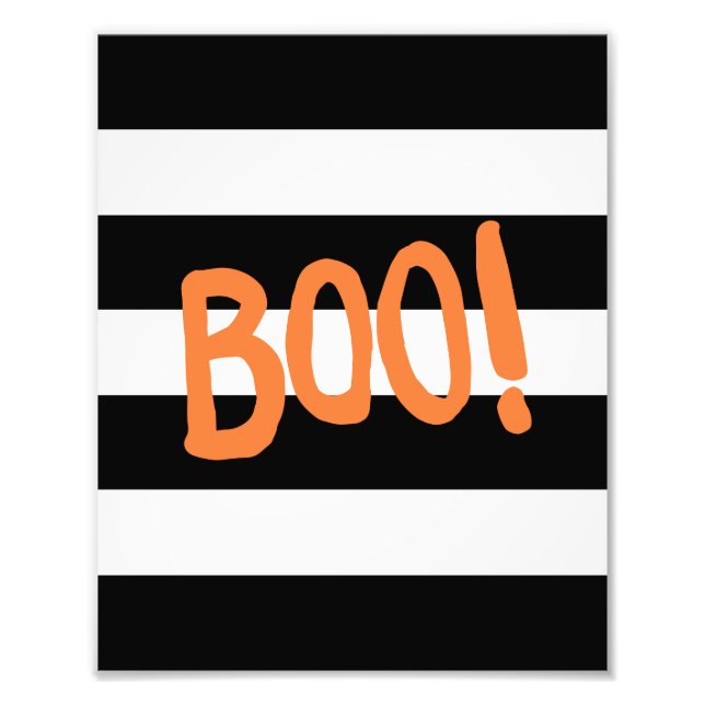 Boo! | Halloween Art Print (Front)