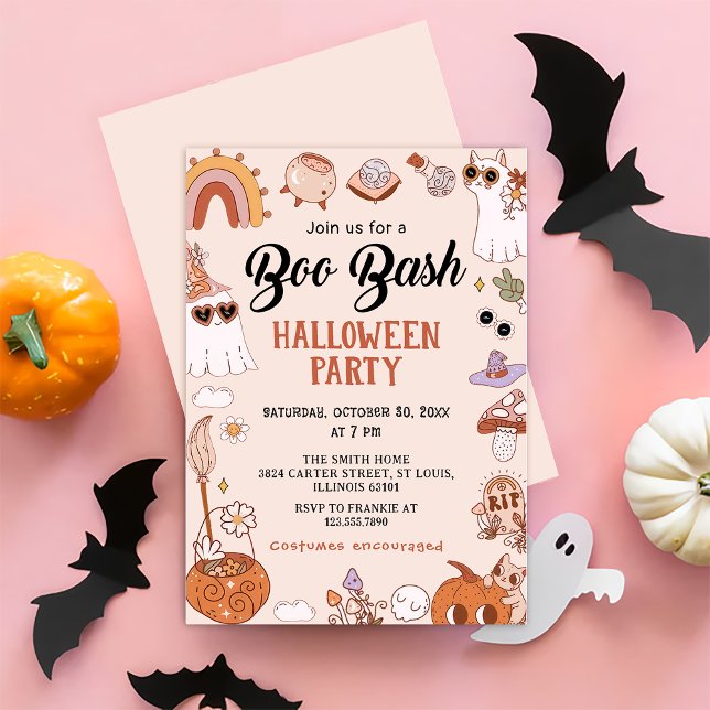 Boo Halloween Bash Party invitation (Creator Uploaded)