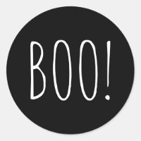 Boo Halloween | Black Typography for Spooky Party