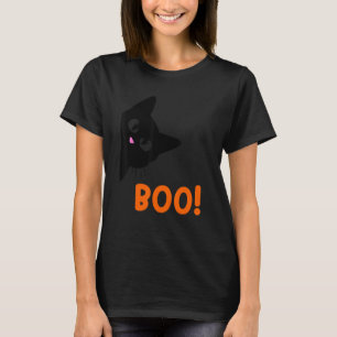 Boo Halloween Cat Costume Halloween Black Cat Todd T-Shirt