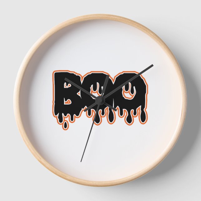 BOO Halloween  Clock (Front)
