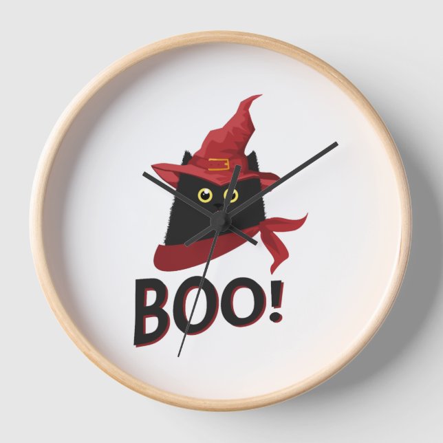 Boo Halloween         Clock (Front)