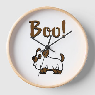 Boo Halloween                Clock