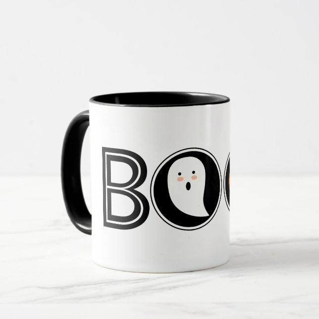 Boo! Halloween Coffee Mug (Front Left)