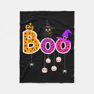 Boo Halloween Costume Sders Ghosts Pumkin & Wi Fleece Blanket