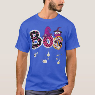 Boo Halloween Costume Spiders, Ghosts, Pumkin & Wi T-Shirt