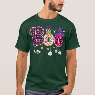 Boo Halloween Costume Spiders, Ghosts, Pumkin & Wi T-Shirt