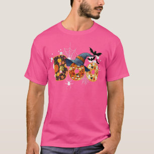 Boo Halloween Costume Spiders Ghosts Pumkin Witch T-Shirt