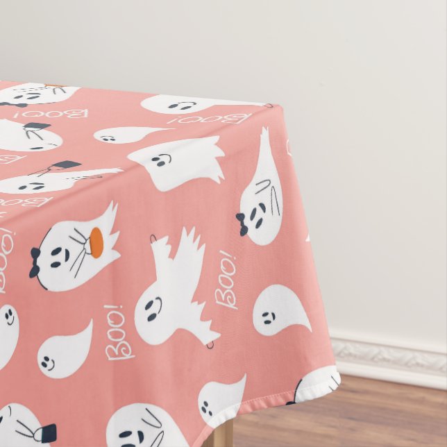Boo Halloween Cute Ghosts  Tablecloth (In Situ)