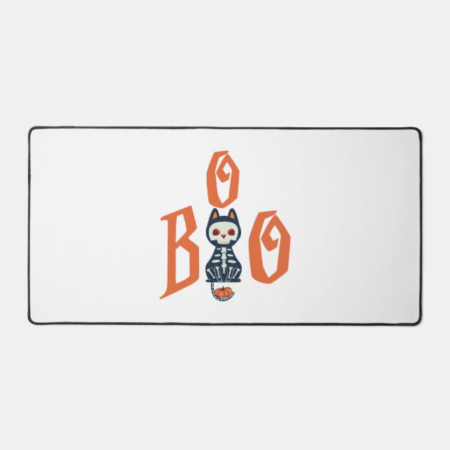 Boo Halloween        Desk Mat (Front)