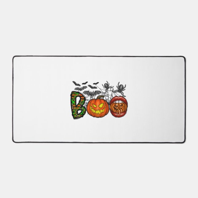 Boo Halloween          Desk Mat (Front)