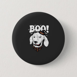 Boo Halloween Dog Witch Hat Bats 6 Cm Round Badge